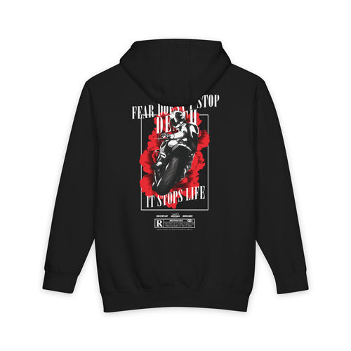 FEAR DOESN'T STOP DEATH - IT STOPS LIFE / HEAVYWEIGHT HOODIE