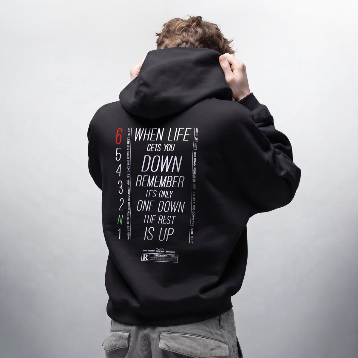 1 UP - 5 DOWN / HEAVYWEIGHT HOODIE