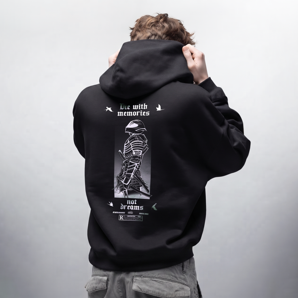 DIE WITH MEMORIES - NOT DREAMS / HEAVYWEIGHT HOODIE